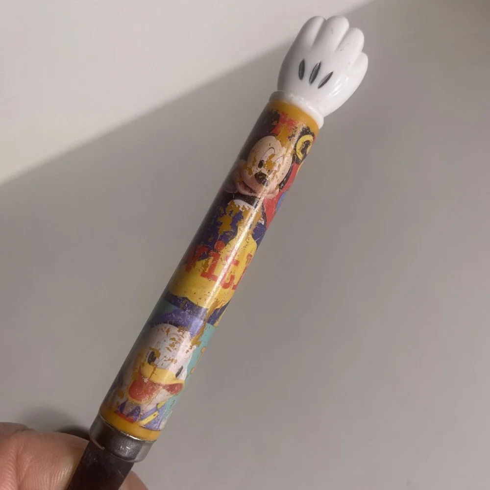 Vintage 90s Baby Disney Mickey Mouse Spoon And Forks Plastic And Stainless Steel
